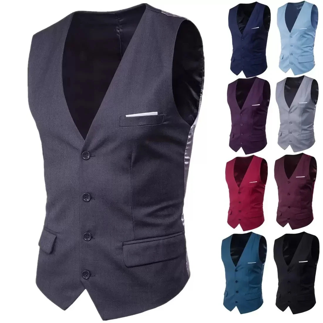 Men's Slim Fit Formal Waistcoat