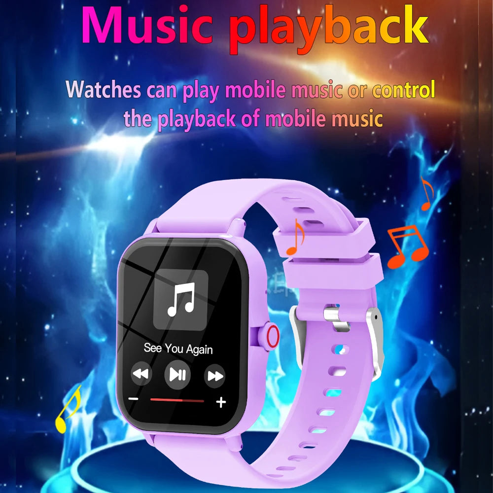 Children's 1.83-Inch Calling Smartwatch with Music Control