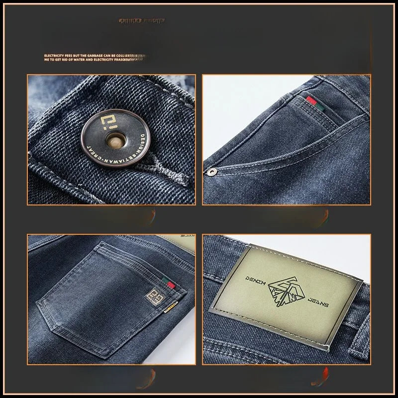 Men's Cotton Stretch Straight-Leg Jeans — product view