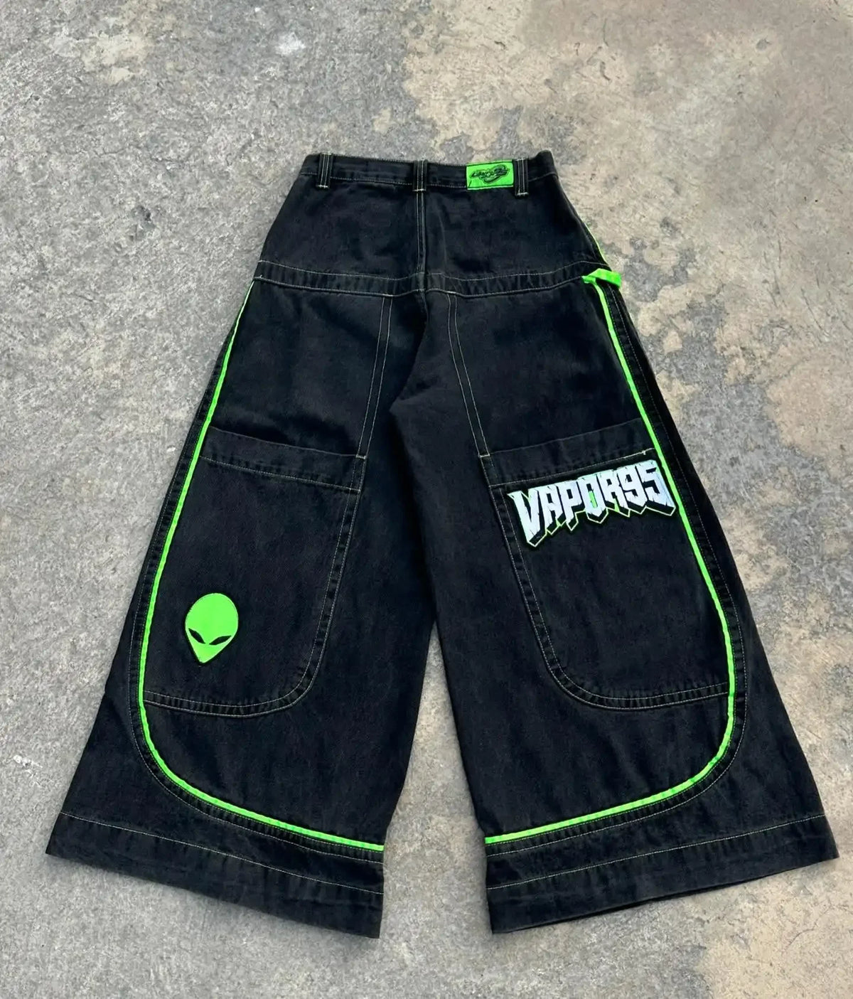 Women's High-Waist Wide-Leg Utility Jeans — product view