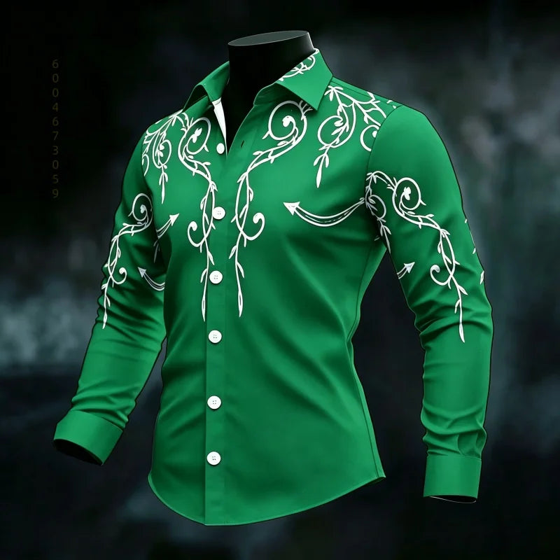 Men's Graphic Print Casual Shirt