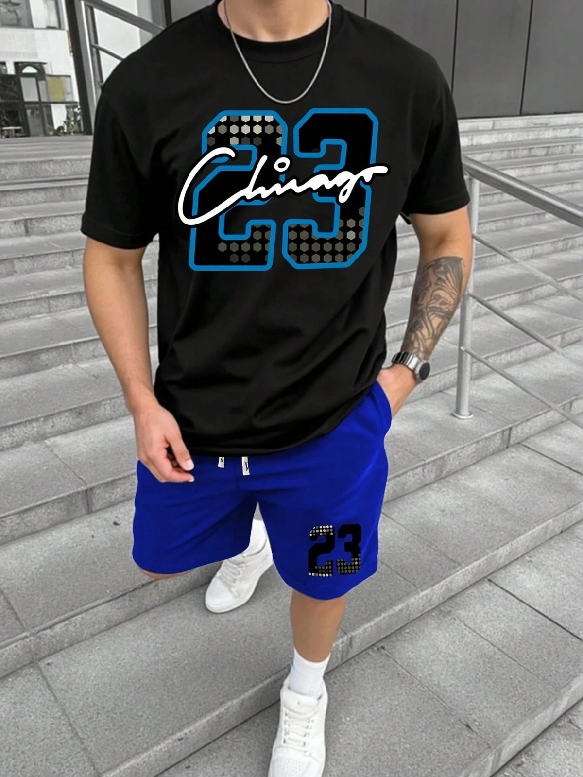 Men's Top & Shorts Set