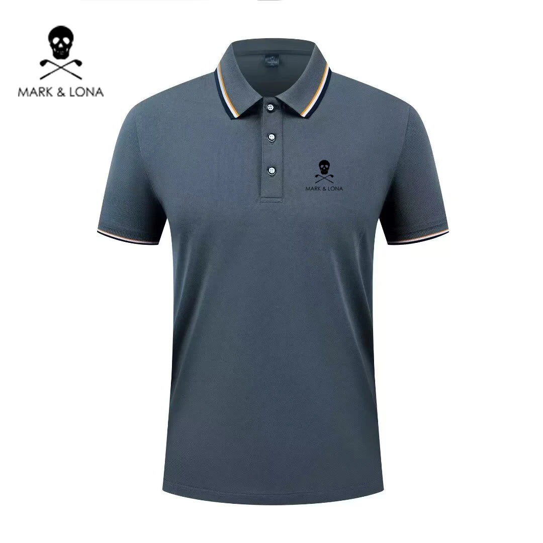 Men's Graphic Print Short-Sleeve Polo Shirt