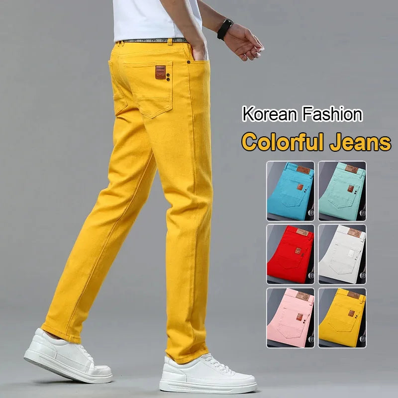 Men's Straight-Leg Stretch Denim Jeans — product view