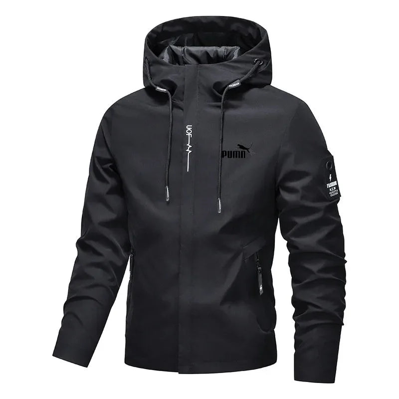 Men's Hooded Zip-Up Jacket