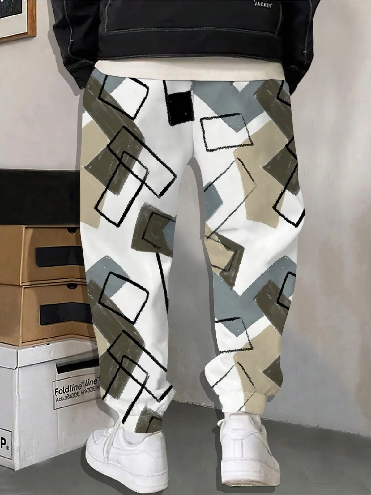 Men's Graphic Print Casual Pants