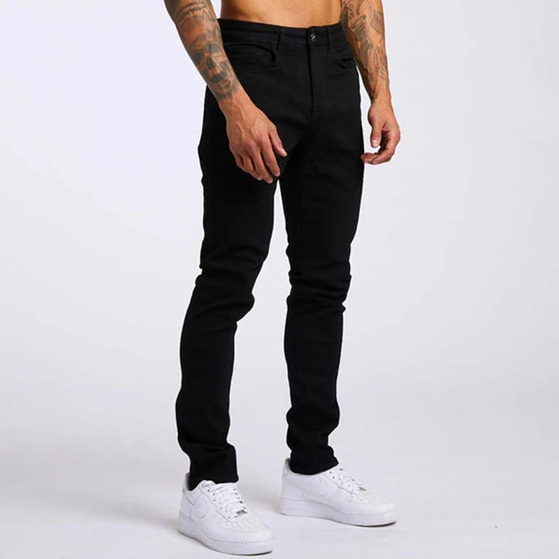 Men's Wide-Leg Stretch Denim Jeans — product view