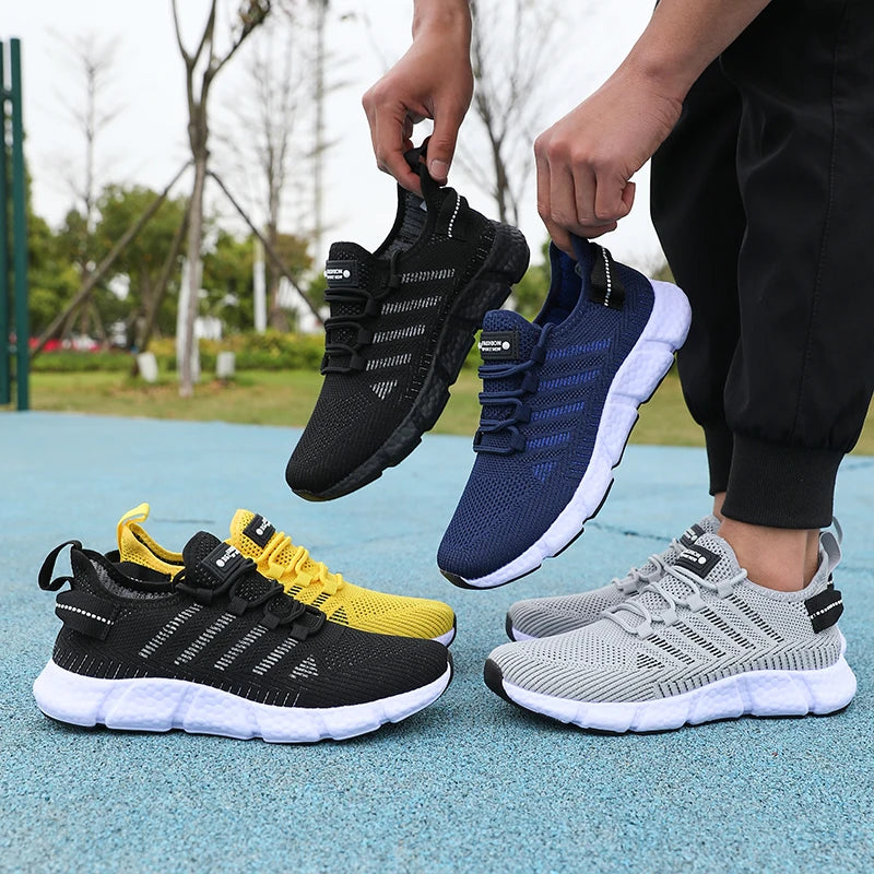 Men's Soft-Sole Mesh Sneakers