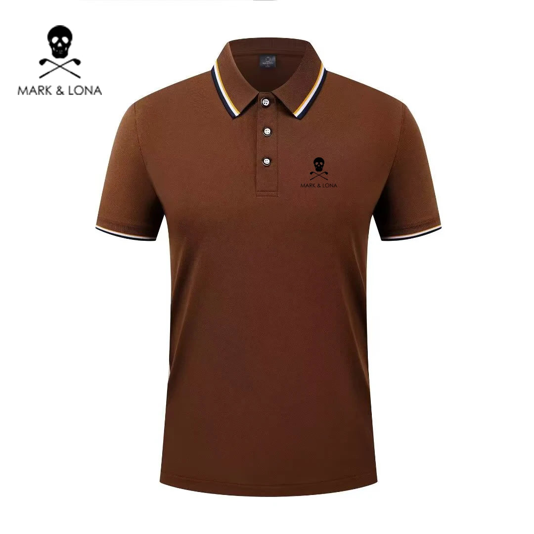 Men's Graphic Print Short-Sleeve Polo Shirt