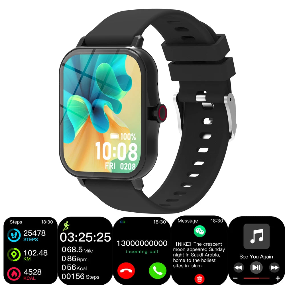 Children's 1.83-Inch Calling Smartwatch with Music Control