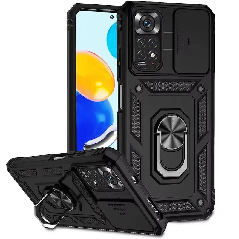 Kickstand Phone Case for Redmi Note 12 Pro 5G, Redmi Note 12 Pro 4G, Redmi Note 11 4G, Redmi Note 11S 4G, Redmi Note 13 Pro 5G, Redmi Note 13 Pro 4G, Redmi Note 12 5G, Redmi 12C, Redmi Note 11 Pro 5G, Redmi Note 11 Pro & More Models