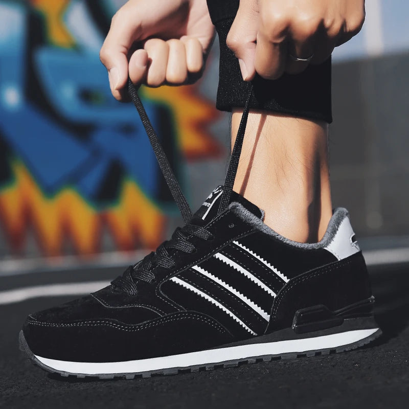 Men's Suede-Style Casual Sneakers