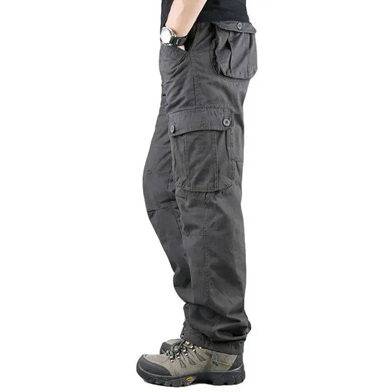 Men's Tactical Cargo Pants - Cotton Camouflage for Work & Outdoor Wear — product view
