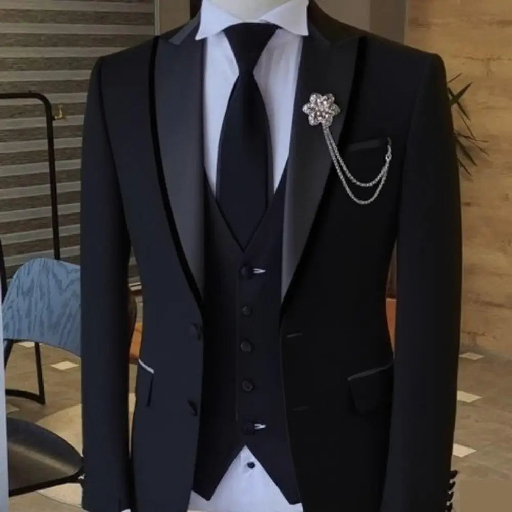 Men's 3-Piece Slim Fit Suit Set — product view