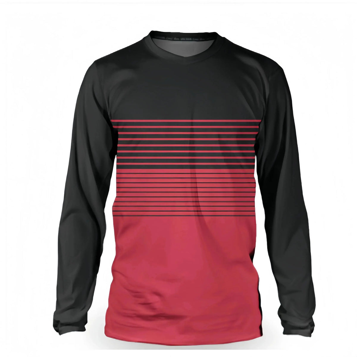 Men's Striped Long-Sleeve Casual T-Shirt