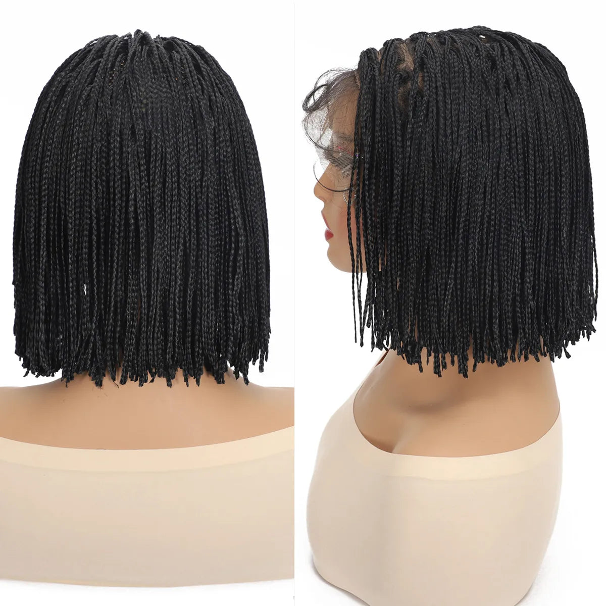 Glueless Women's Black Synthetic Lace Wig — product view
