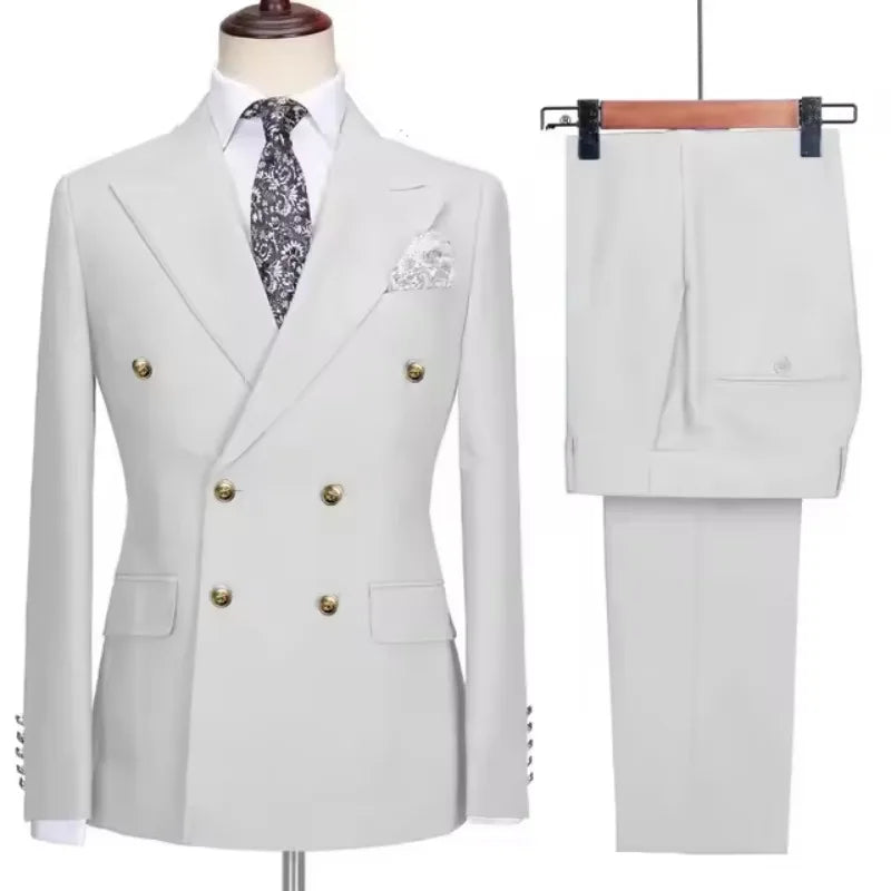 Men's Double-Breasted Blazer & Trouser Set