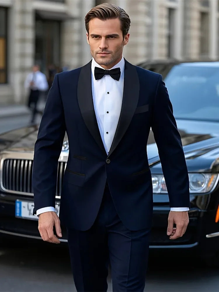 Men's One-Button Two-Piece Suit