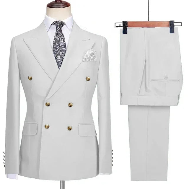 Men's Double-Breasted Suit Set — product view