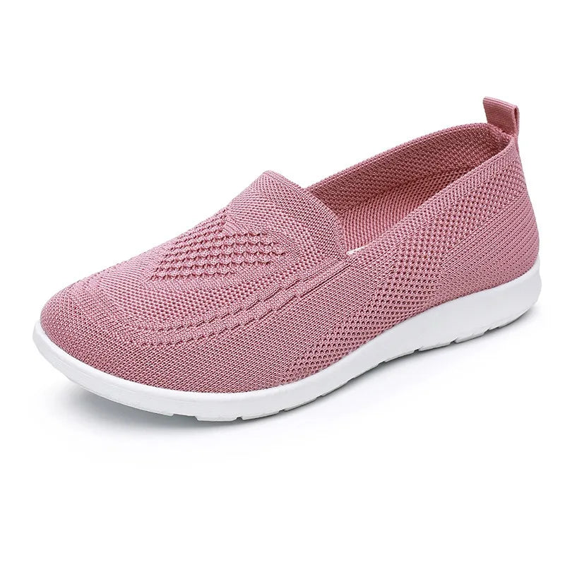 Women's Flat Air-Mesh Walking Shoes — product view