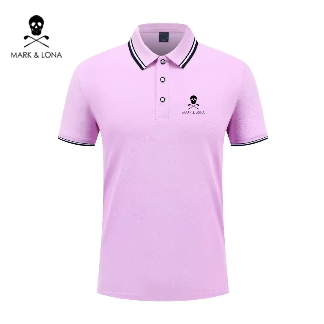 Men's Graphic Print Short-Sleeve Polo Shirt