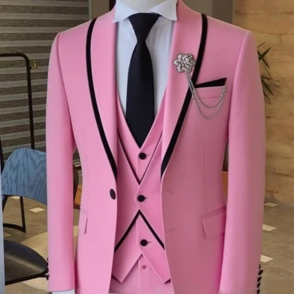 Men's 3-Piece Slim Fit Suit Set — product view