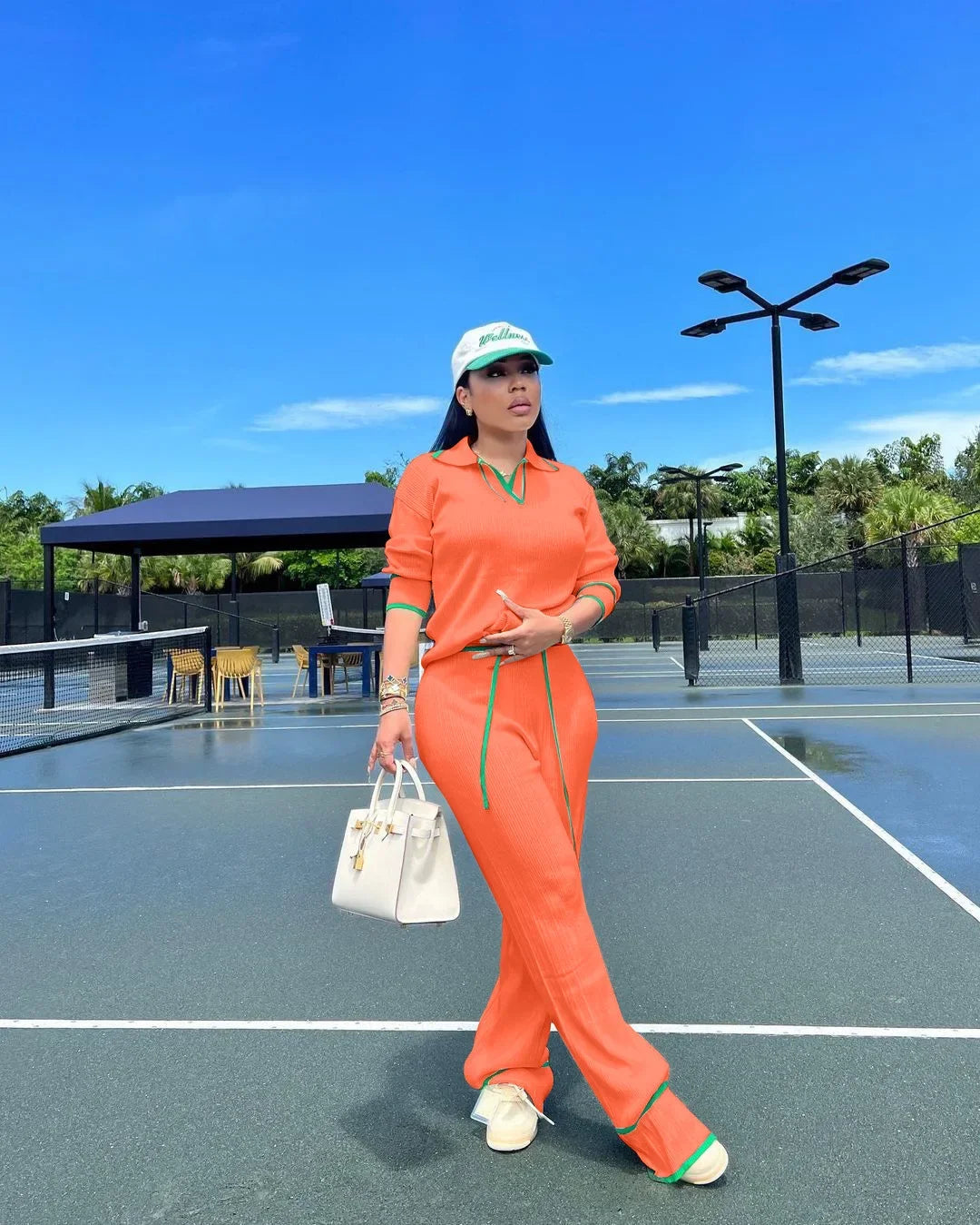 Women's Knitted Pullover & Wide-Leg Pants Set