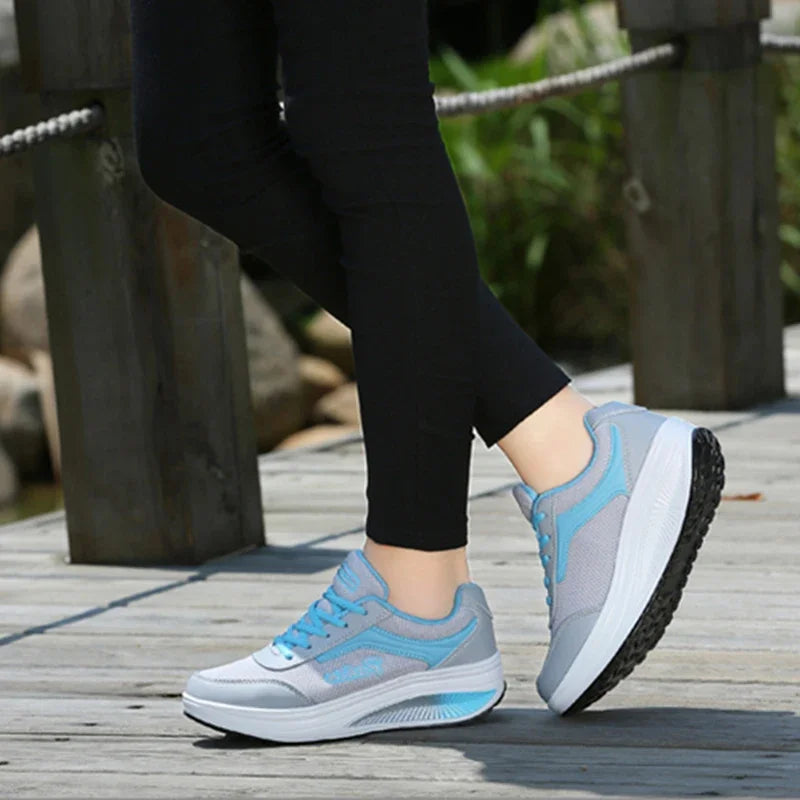 Women's Chunky Platform Walking Sneakers — product view