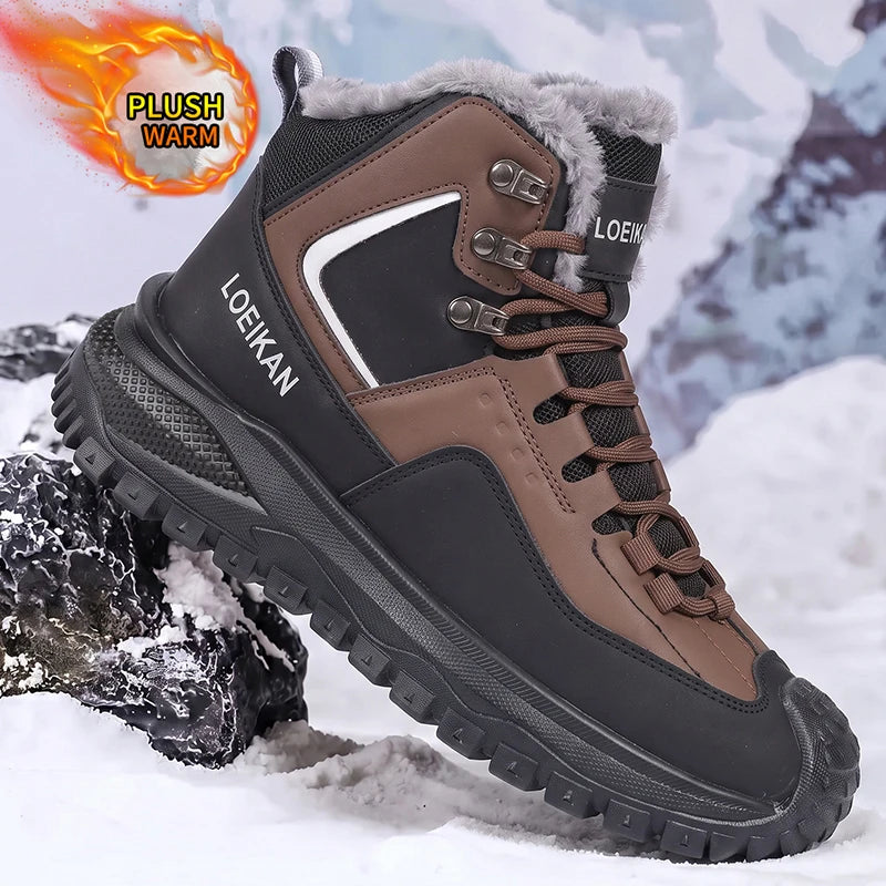 Bottines à lacets pour homme avec empiècements latéraux contrastants