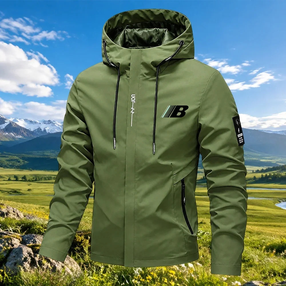 Men's Hooded Zip-Up Jacket