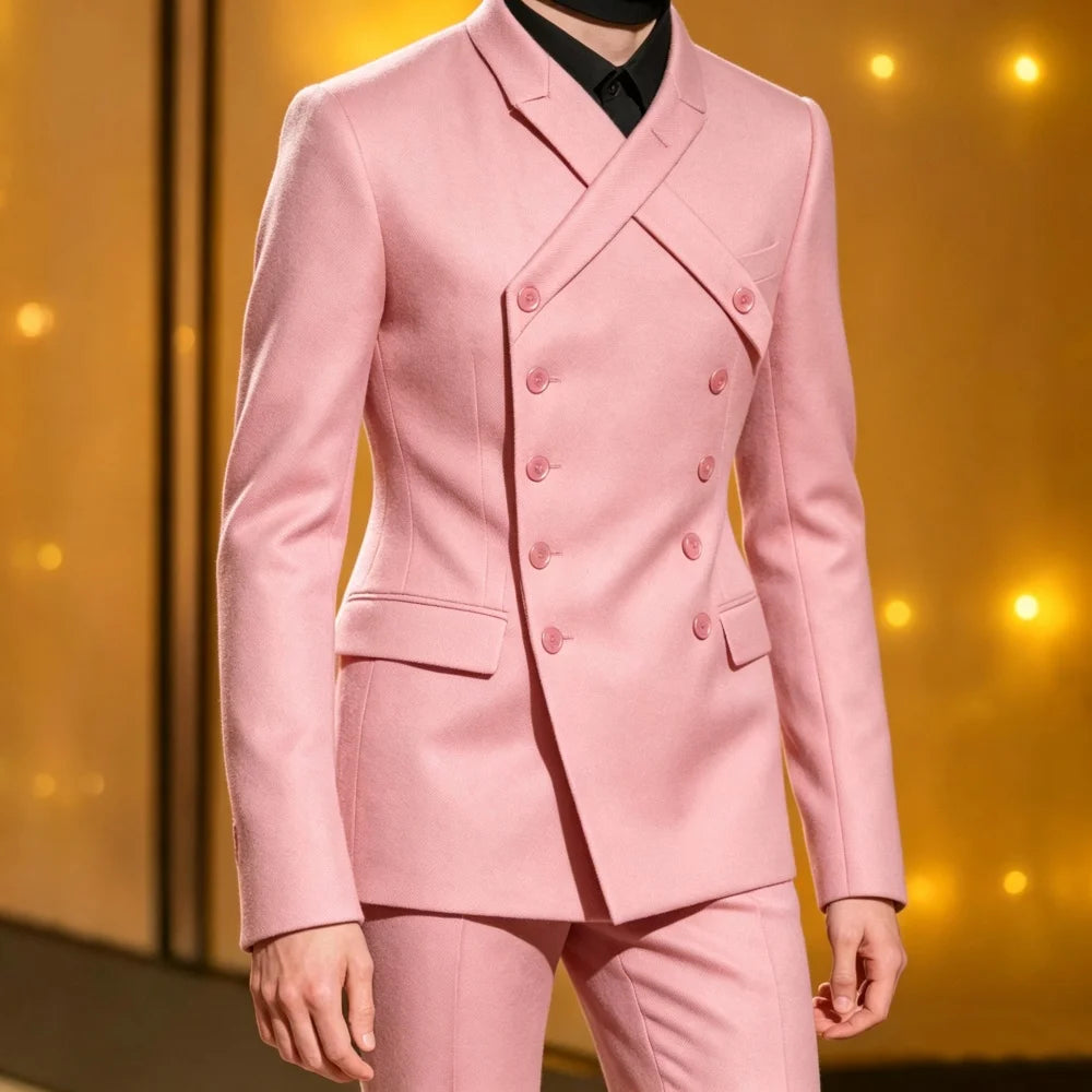 Men's 2-Piece Double-Breasted Suit Set — product view