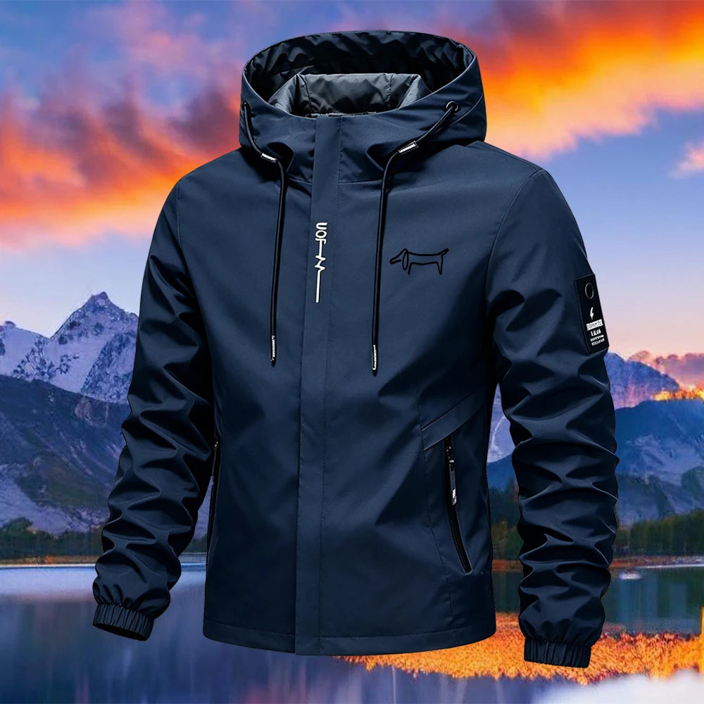 Men's Hooded Zip-Up Jacket