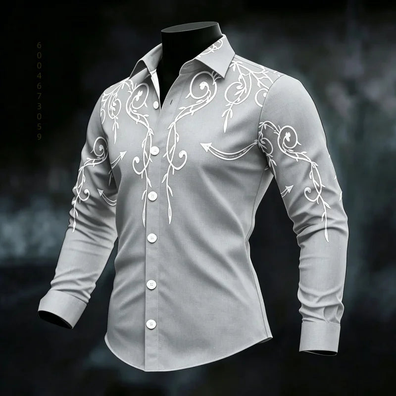 Men's Graphic Print Casual Shirt
