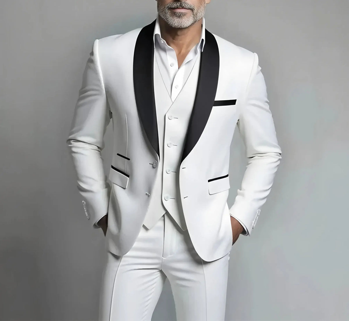 Men's One-Button Slim Fit Suit & Blazer Options