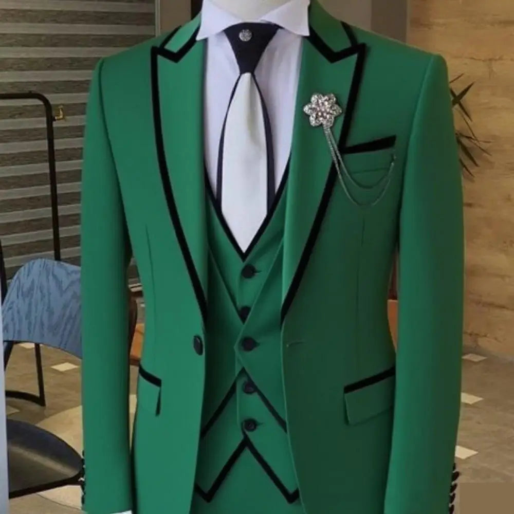 Men's 3-Piece Slim Fit Suit Set — product view