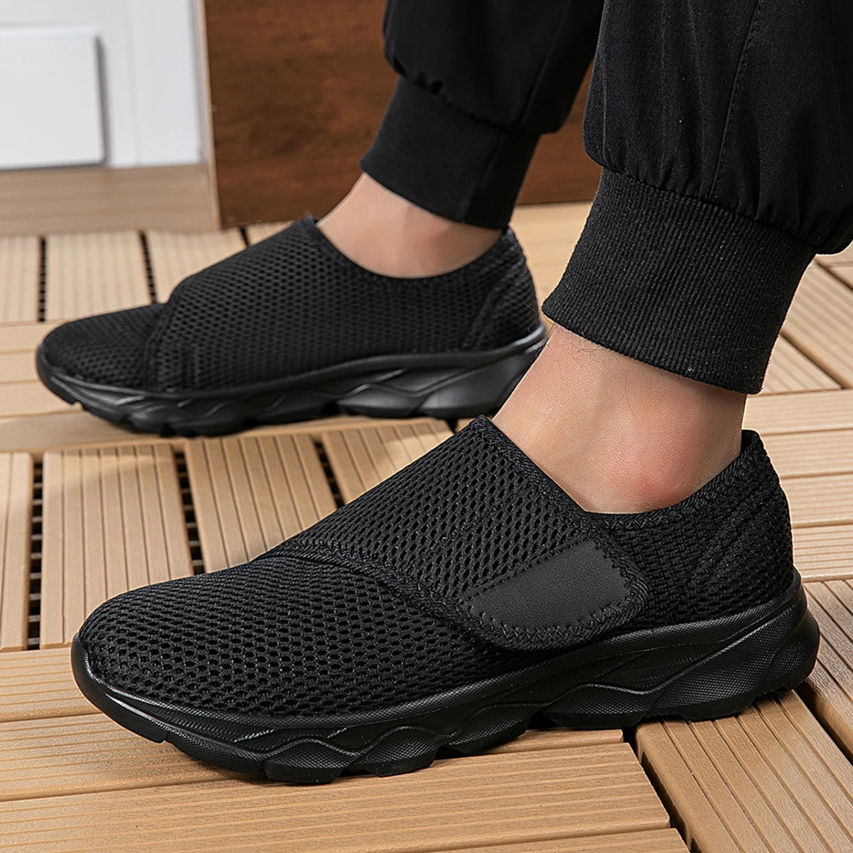 Hook-and-Loop Soft Walking Shoes — product view