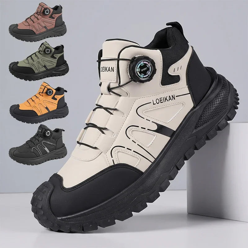 Unisex High-Top Chunky Sole Dial Closure Sneakers