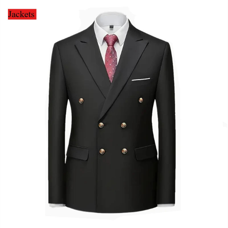Men's Double-Breasted Suit Set — product view