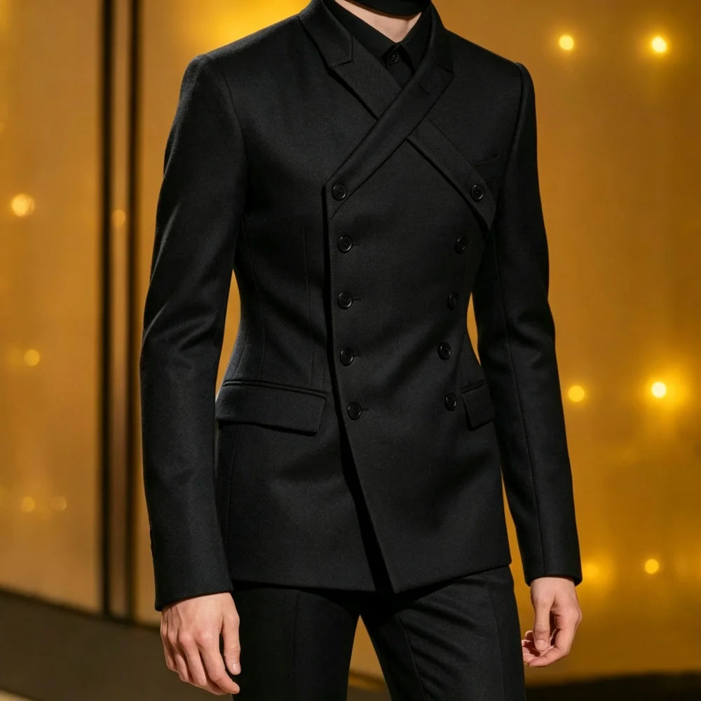 Men's 2-Piece Double-Breasted Suit Set — product view