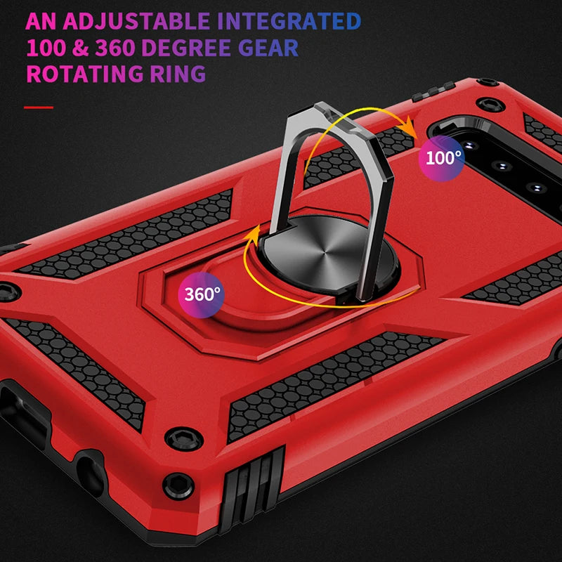 Ring Stand Phone Case for Samsung Galaxy S10, Note 9, S10 Plus, S10E, S9, S8 Plus, Note 8, S9 Plus, A50, S8, A70, A20, S10 5G, A40, A30