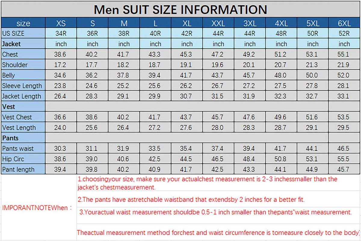 Men's Slim-Fit Three-Piece Suit Set — product view