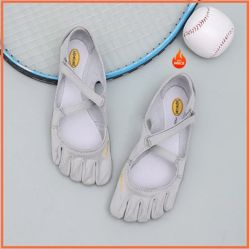Five-Toe Flats with Elastic Closure — product view