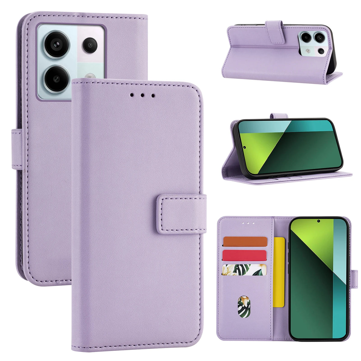 Classic Flip Wallet Phone Case for Redmi Note 11S 4G, Redmi Note 11 4G, Redmi Note 11 Pro 5G, Redmi Note 11 Pro 4G, Redmi Note 9 Pro, Redmi Note 10S, Redmi Note 10 5G, Redmi Note 10 4G, Redmi Note 8 Pro, Redmi Note 8 & More Models