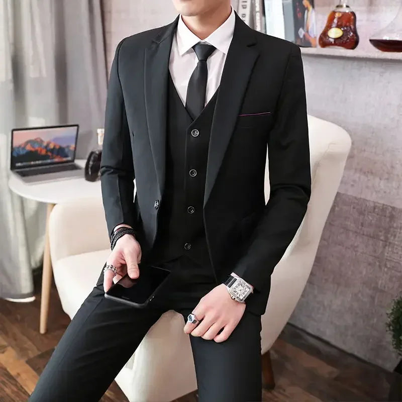 Men's 3-Piece Suit Set — product view