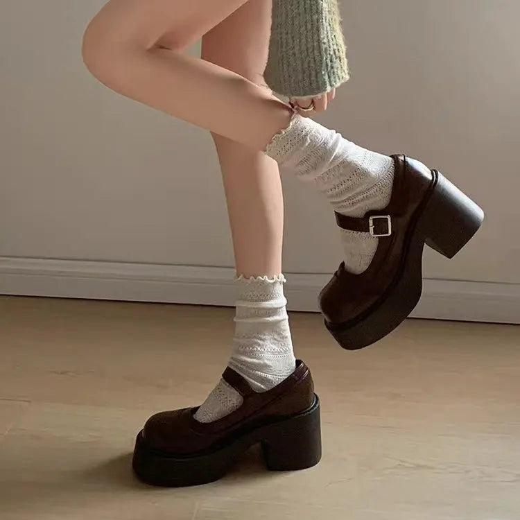 Women's Round-Toe Mary Jane Shoes — product view