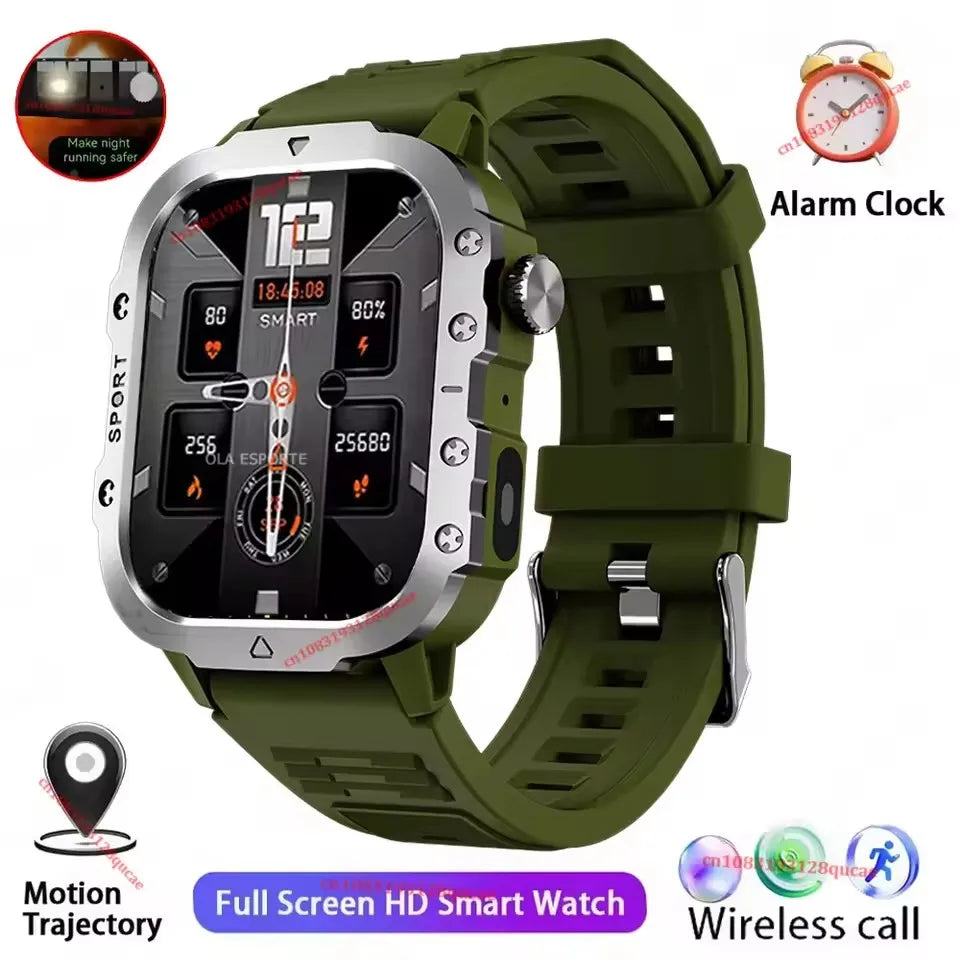 Outdoor 1.71-Inch Calling Smartwatch with Flashlight