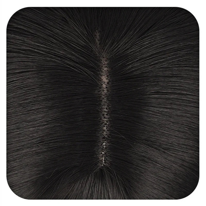 Women's Black Straight Synthetic Wig — product view