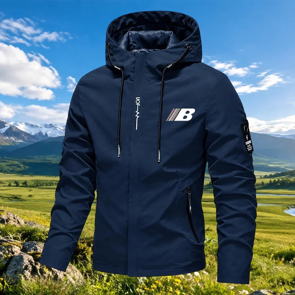 Men's Hooded Zip-Up Jacket
