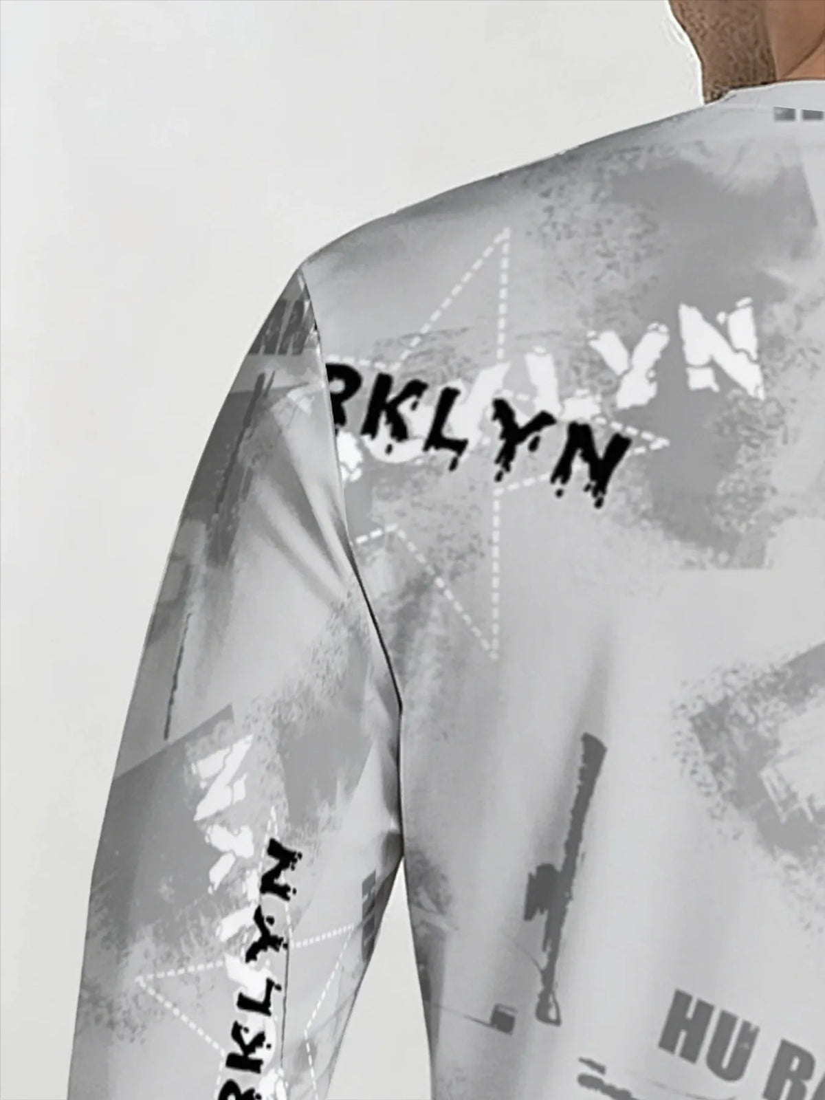 Men's Letter Print Sweatshirt & Pants Set