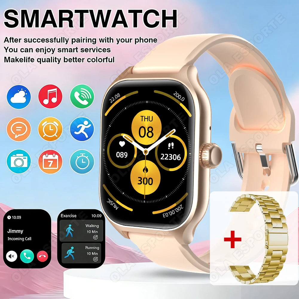 Outdoor 2.01-Inch Calling Smartwatch with Sleep Features